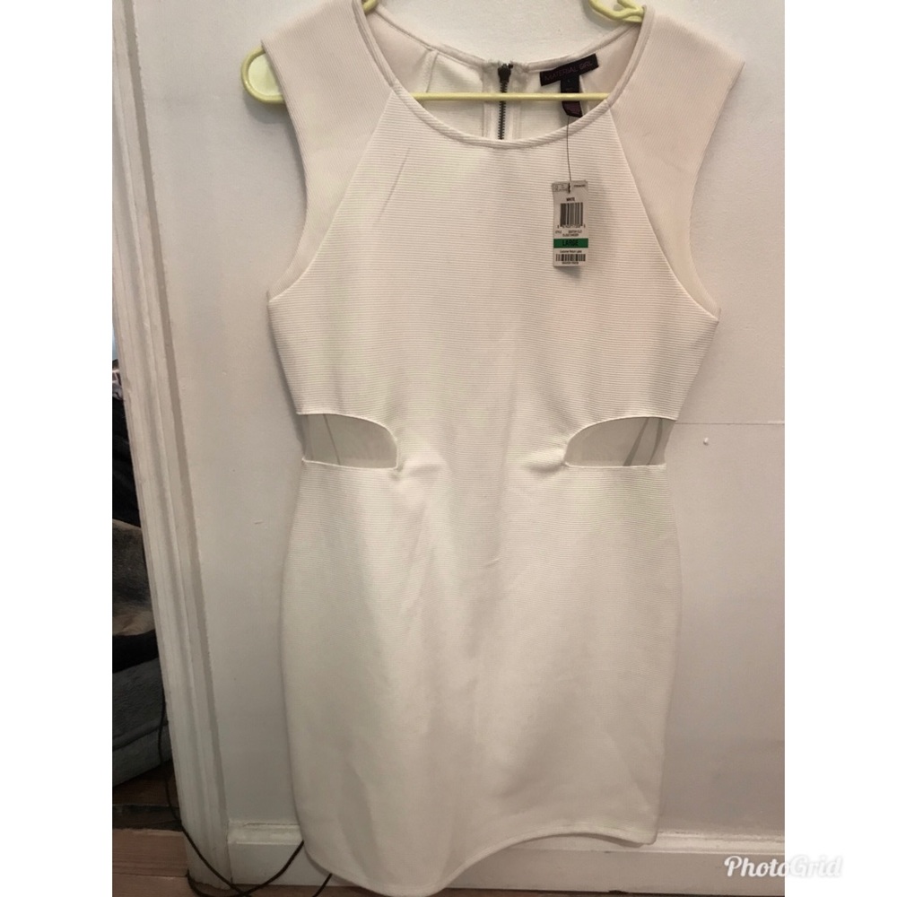 NEW Material Girl BodyCon Dress in White Size L